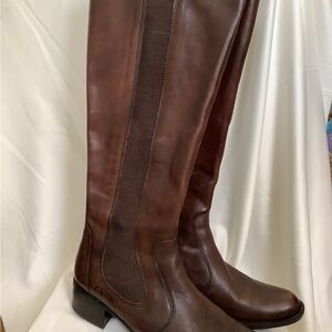 Born. Brown Leather Knee-High Boots